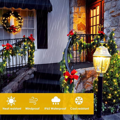 Extra-Long Solar String Lights for Outside, 2 Pack 200LED Solar Fairy Lights Outdoor Waterproof, Copper Wire with 8 Modes Solar Twinkle Lights for Tree Garden Party Patio Xmas Decor (Warm White)
