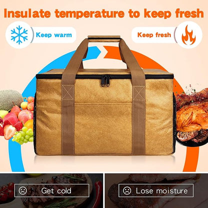 BBQ Blanket for Resting Meat, 16.14 * 6.30 * 9.84in Insulated Meat Resting Bag with Adjustable Shoulder Strap for Outdoor Smoker Grilling Brisket Pork Shoulders