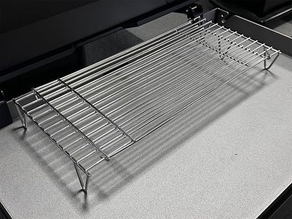 BBQ Future Adjustable Grill Warming Rack for Blackstone 22 28 36 Inch Griddle, Stainless Steel Griddle Warming Wire Rack for Weber Charbroil Camp Chef and Most Tabletop Flattop Griddle Accessories