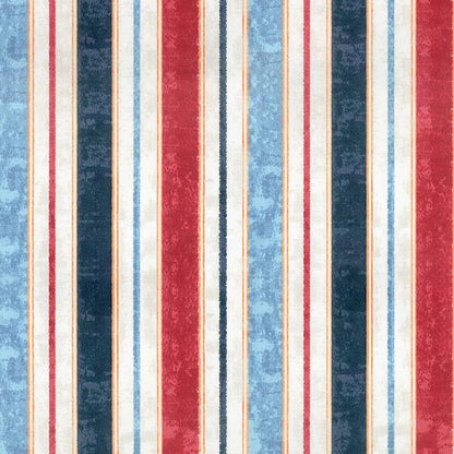 LVTXIII Outdoor/Indoor Tufted Seat Cushion, Decorative Wicker Chair Pads All Weather Seat Cushion Sets for Patio Garden Home Office Furniture, 19"x19"x4", Round Back, Pack of 2, Stripe Red Blue