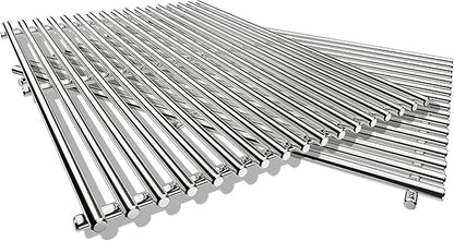 9MM 18.75" Grill Grates for Weber Genesis II, Grill Parts for Weber Genesis 2 300 & GS4 Genesis II LX 300 Series Grills, 304 Stainless Steel Replacement Grates for Weber Genesis II E 310 E&S 315 320