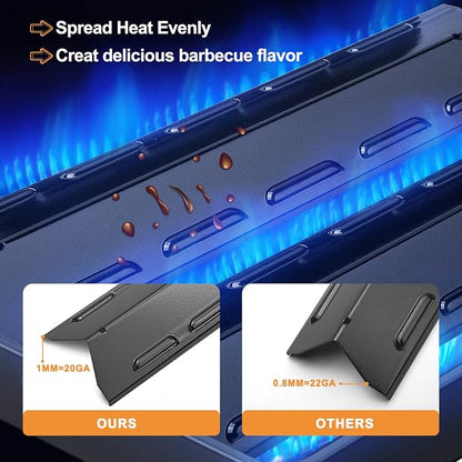 Grill Replacement Parts for Kenmore 146.34611410, Heat Plate, Grill Burner | Porcelain,for Kenmore 146.16198211,146.23679310,146.16142210,146.46365610,Heavy-Duty Heat Evenly,Uniform Heating,Easy Install
