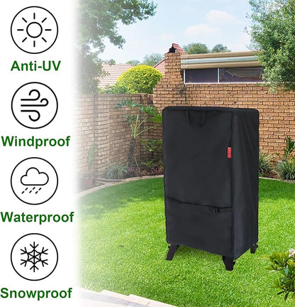 Outdoor Electric Smoker Cover for Masterbuilt 40", Pit Boss 3-Series Gas Vertical Smoker PBV3G1 & PBV3A1 & 10773, PIQUEBAR, Cuisinart 36” Smoker, Broil King 923610 & 923614 Smoker, 25"W x 25"D x 40"H