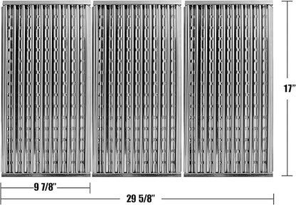 Hongso 17 Inch Emitter Plates Replacement for Charbroil G533-2200-W1 Tru-Infrared 4-Burner Gas Grills, Compatible with 463242716 463242715 463257520 463276016