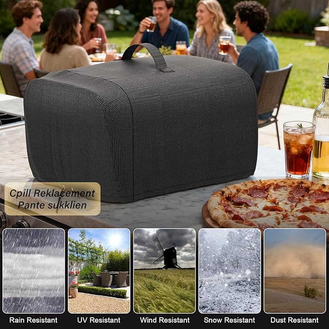 Cover for Ninja Artisan Outdoor Pizza Oven, Compatible with MO200 Series Waterproof Cover for Ninja Pizza Oven MO201 OO100 OO101, UV Resistant