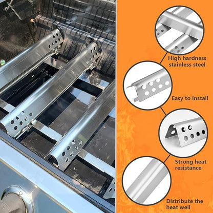 Grill Parts Kit for Char-Broil Performance TRU-Infrared 3-Burner | Fits Char-Broil 463371116, 463280019, 463371719, 463336016 and 463274016; G466-2500-W1 burners and G361-0003-W1 heat plates.