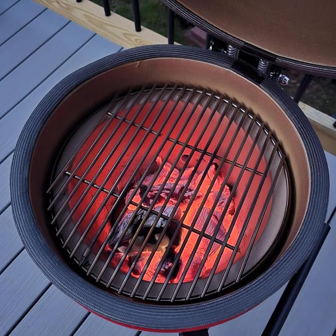 15-1/2" Round Cooking Grids Grates for BGE M, Big Green Egg Medium Charcoal Grill, Brinkmann Cook'N Cajun Electric Gas Vertical Smokers Grill