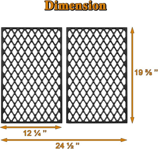 PB700FBW2 PB700FB Grill Grates Replacement Parts for Pit Boss 700 Series Classic 700FB FB700 700 FB 700 FBW2 PB700R2 PB700T1 PB700S PB700D PB700SC PB700S Pitboss Cast Iron Cooking Grates Grids