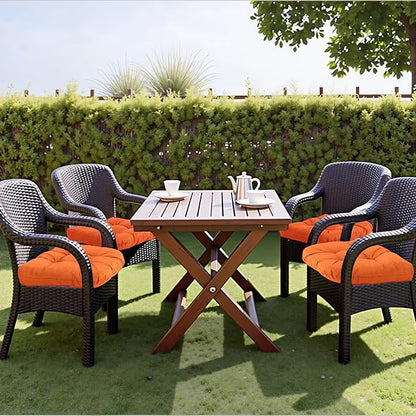 MTMR 2Pcs Outdoor Chair Cushions, Patio Furniture Seat Pads, Waterproof | 2Pcs , waterproof cover, PP cotton, u-shaped, no-fading, thick patio seat pads for outdoor wicker furniture in yard, 19x19x4