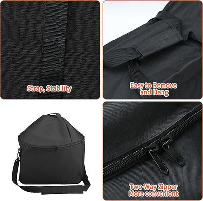 Grill Carry Bag for Weber Smokey Joe 14-inch Portable Charcoal Grill, Smokey Joe Premium 14-inch Charcoal Grills, 600D Heavy Duty Waterpoorf Outdoor Fade Resistant Cover, Storage Carry Bag for Weber