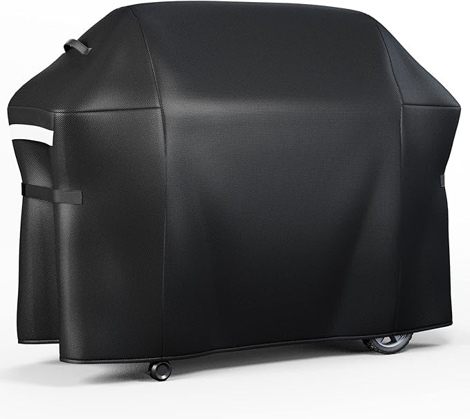 QuliMetal 65 Inches Grill Cover for Weber Genesis 2 4-Burner 400 Series, Heavy Duty Waterproof Outdoor BBQ Cover, Fade Resistant Barbecue Protector, 600D Waterproof, Compared to Weber 7131