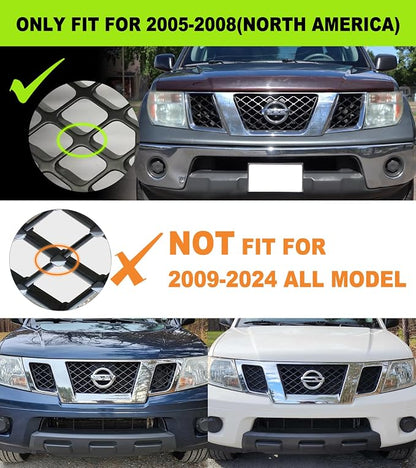 LED Grill Lights for Nissan Frontier & Pathfinder 2005-2008, 6PCS Amber | Factory Grille Slot Compatible; Clip-On Installation; IP68 Waterproof; Enhanced Night Visibility; Rugged Front-End Styling