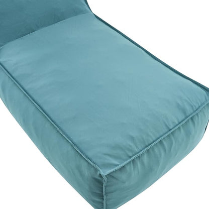 Christopher Knight Home Natty Outdoor Bean Bag Chair Set of 2, Fabric Bean Bag Chair for Adults and Kids, Indoor/Outdoor Sun Lounger, Patio Lounge Chair Set of 2, Teal