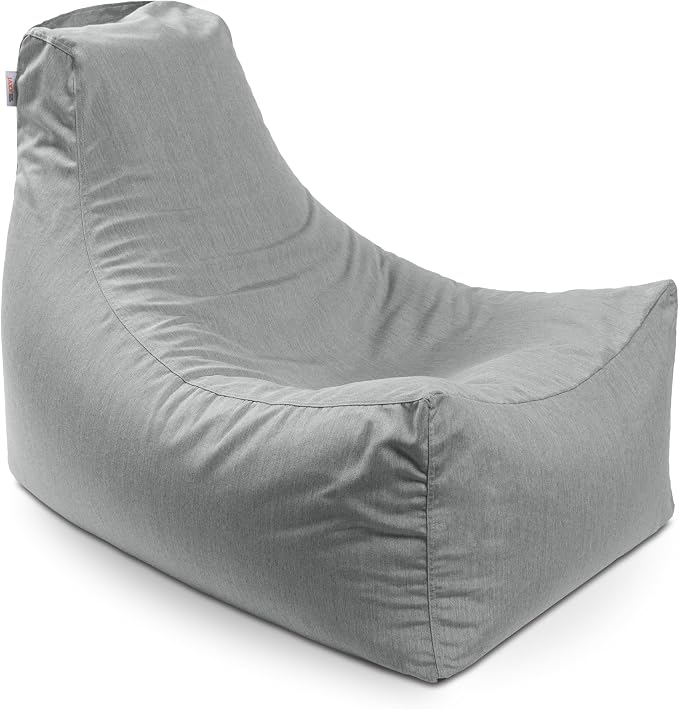Jaxx Juniper Outdoor Bean Bag Patio Chair & Poolside Lounge, Granite