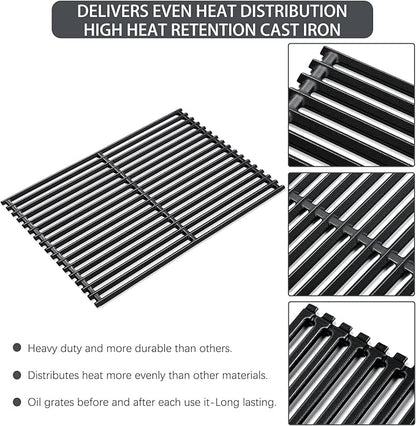 Grill Grates Replacement Parts for Blackstone 28" Griddle Grill Parts 1517 2137 1853 1605 1883 1856 2351 1885 28 Inch Blackstone 2 Burner Gas Grill Replacement Parts Cast Iron Cooking Grates