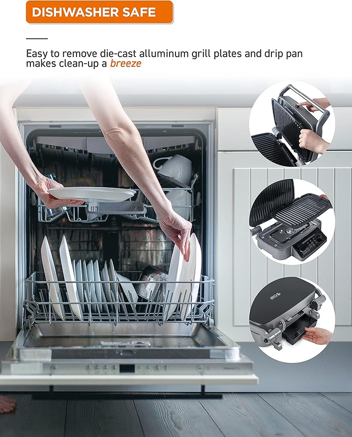 COMMERCIAL CHEF 9-In-1 Contact Grill