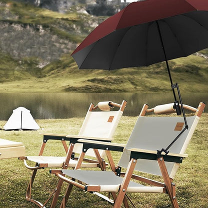 XLINGZA UPF 50+ Beach Umbrella with Adjustable Universal Clamp