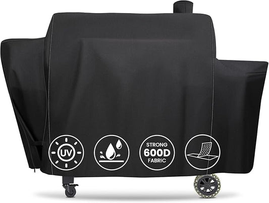 QuliMetal Grill Cover for Pit Boss Pro Series Triple-Function Combo Grill PB1100PSC1 PB1100PSC2 Sportsman PB1230 Wood Pellet/Gas Combo 1230 PB1230SP PB1230G, PB 67364-600D Fade Resistant Grill Cover