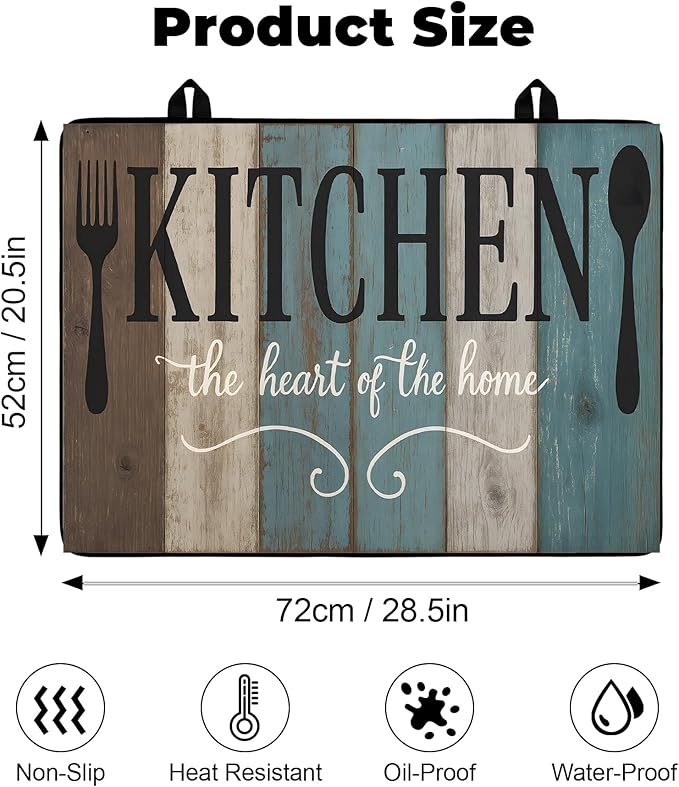 Heat-Resistant Glass Stove Top Cover with Anti-Slip Rubber Coating – Electric Stove Protector, Scratch-Resistant, Counter Space Decor Mat (board, 28.5"L x 20.5"W)