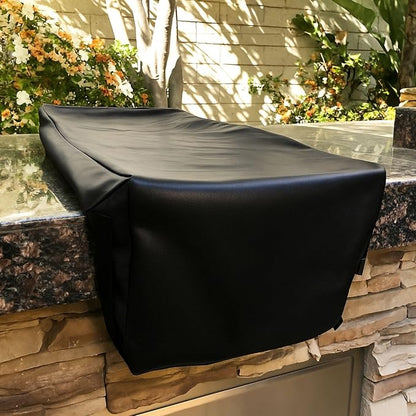 Formosa Covers Built in Side Burner Cover Waterproof Vinyl, Outdoor Grill Side Burner Cover Soft Lined BBQ Cover for Viking Lynx Weber Char Broil Nexgrill Napoleon KitchenAid, 19.5" W x 33.5" D