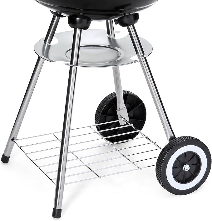 Best Choice Products 18-inch Portable Steel Charcoal Barbecue BBQ Grill w/ Heat Control for Patio, Porch, Picnic, Tailgate, Black