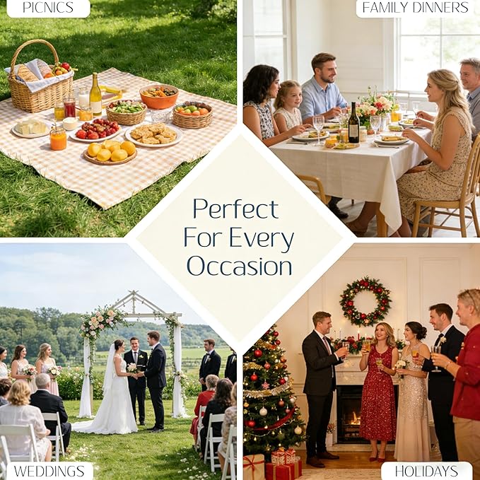 Heavy Duty Vinyl Table Cloth 55 * 78 Rectangular, Oil Proof Thick PVC Table Cover, Wipeable, Waterproof & Heat Resistant - Spring Tablecloth