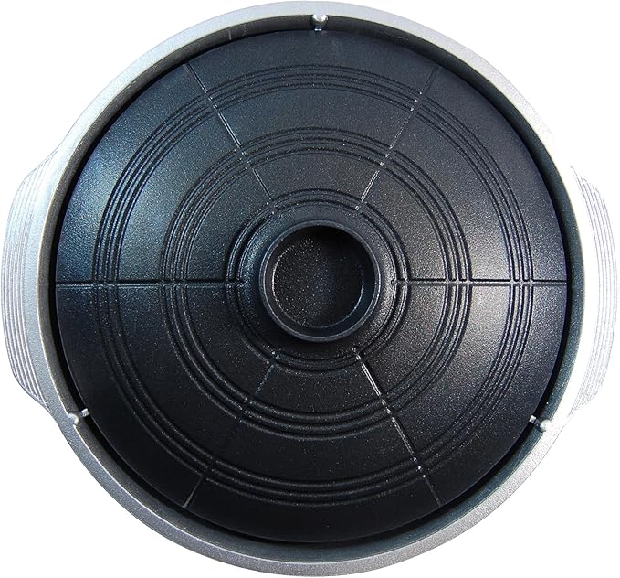 COOKKING - Korean Traditional BBQ Grill Pan, Cauldron Lid Shape - Stovetop Nonstick Indoor/Outdoor Smokeless BBQ Cast Aluminum Grill Pan, Made in Korea