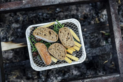 Disposable Charcoal Grill Ideal for Camping and Tailgate Parties -Pack of 2 Small size Portable, Easy To Light, and Convenient charcoal grill Lasts 1.5 hours Grill Anytime, Anywhere