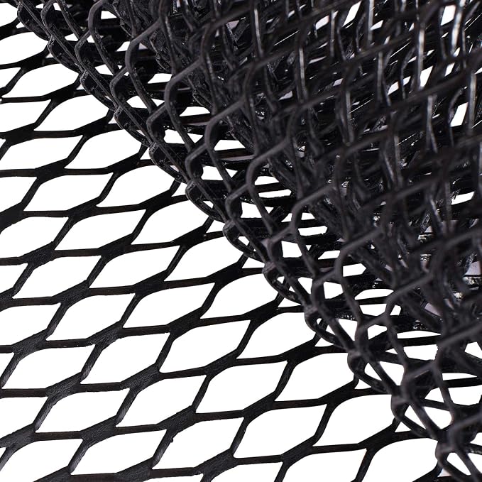 AggAuto Universal 40"x13" Car Grill Mesh 11x25mm Hexagon Hole Black | Aluminum Alloy Automotive Grille Insert Bumper, One of the Most Multifunctional Shape Grids 100x33cm