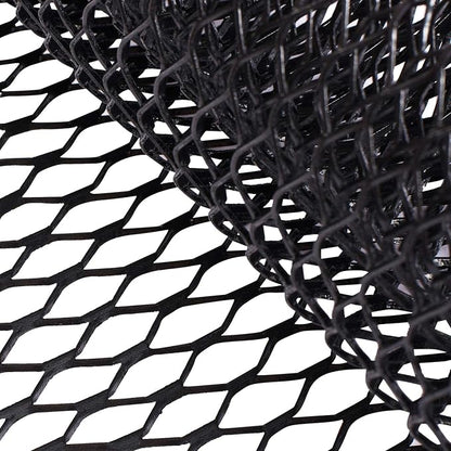 AggAuto Universal 40"x13" Car Grill Mesh 11x25mm Hexagon Hole Black | Aluminum Alloy Automotive Grille Insert Bumper, One of the Most Multifunctional Shape Grids 100x33cm