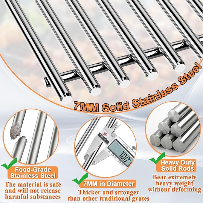 GS4 Spirit 2 Grill Parts for Weber GS4 Spirit II 200 SER, Replacement Parts for Weber GS4 Spirit 2 Flavorizer Bars/Flame Covers 7635 67045 3400301, Webber Grill Grates 7637 7849 & Heat Deflector 67060