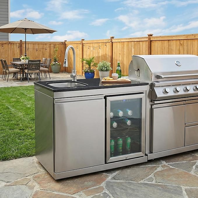 Outdoor Grills & Smokers Portable Camping Charcoal Grill BBQ Barbecue Island with Offset Smoker, Barrel Style Charcoal Grill for Large Outdoor Cooking, Parrilla Para Asar Carne, Asador de Carbon,A3