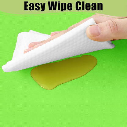 Smiry Disposable Table Cloth - 6 Pack, 54 x 108 Inch Waterproof Rectangle Tablecloths for Parties, Decorative Plastic Table Cover, Leakproof & Sturdy, Lime Green