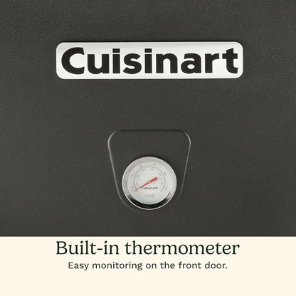 Cuisinart 30" Electric Smoker, 3 Adjustable Racks, Large Capacity BBQ Meat Smoker, Water & Wood Trays for Smoked Meat, Brisket, Salmon & Jerky, Adjustable Temperature Control