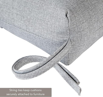 Outdoor Reversible Chaise Lounge Chair Cushion, Cement