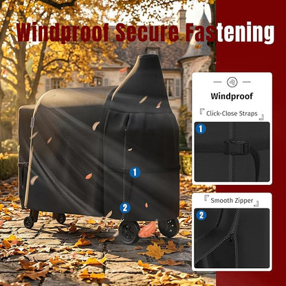SHINESTAR Grill Cover for Pit Boss Austin XL&Rancher XL, 900D Oxford Fabric | Waterproof Tear‑Resistant, Fits PB1000D3,1000S,1100 Pro,1150 & Z Grill 1000 Pellet Grills, 62x24x47 in