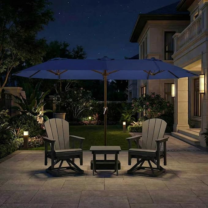 15FT Large Patio Umbrella with Base Included