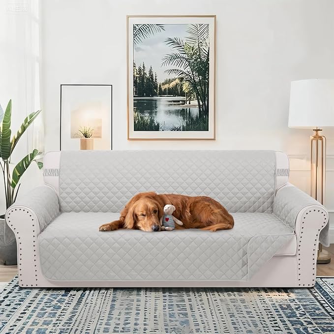 Reversible Oversized Sofa Covers, XL Sofa, Light Grey/Light Grey