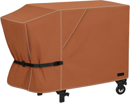 NettyPro Griddle Cover for Blackstone 28" Griddle with Single Shelf, Waterproof Heavy Duty 2 Burner Flat Top Gas Grill Cover 28 inch Cooking Station Camping, Brown