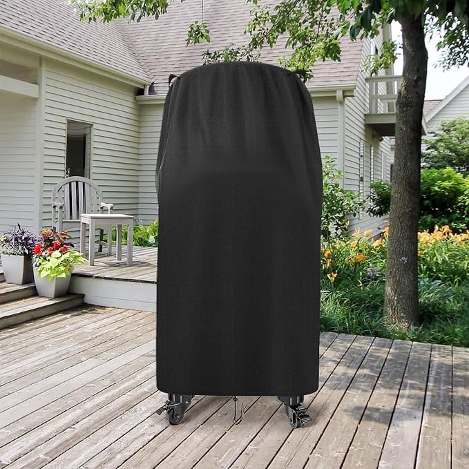 Pizza Oven Cover Outdoor BBQ Grill Cover Fits Solo Stove Pi Pizza Oven Cart | 25"Dia x 42"H, Waterproof Heavy Duty Pizza Oven Stand Cover