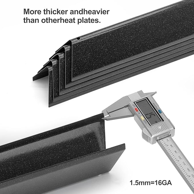 Spirit E210 7635 Flavorizer Bars for Weber Spirit I II 200 Series E210 E220 S210 S215 S220 with Front Control, 15.3 Inch Porcelain Enameled Heat Plates Tent for GS4 Spirit 210 Replacement Parts