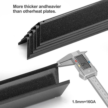 Spirit E210 7635 Flavorizer Bars for Weber Spirit I II 200 Series E210 E220 S210 S215 S220 with Front Control, 15.3 Inch Porcelain Enameled Heat Plates Tent for GS4 Spirit 210 Replacement Parts