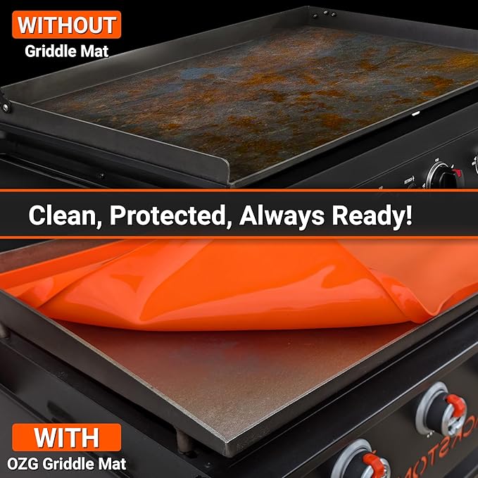 28" Premium Silicone Griddle Mat for Blackstone 28 Inch Grill, Heavy Duty Food Grade Silicone Griddle Cover, Keep Your Grill Clean and Rust-Free All Year Long