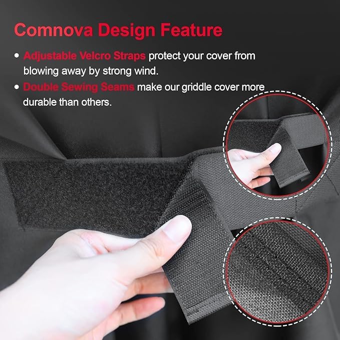 Grill Cover for Oklahoma Joe's Canyon Combo Smoker - 600D Premium BBQ Cover Waterproof & Heavy Duty for Oklahoma Joe's Canyon Grill