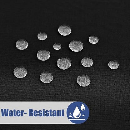Moosfor Spandex 5 Foot Rectangle Table Cloth, Elastic Fitted Tablecloths for Picnic, Stretch Washable Patio Table Cover for Outdoor, Camping, Banquet and Parties (Black, 30"x60")