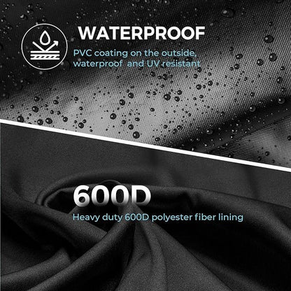 SHINESTAR 33 Inch Built-in Grill Cover for DCS, 600D Heavy Duty Waterproof Island Grill Top Cover with Vents & Click-Close Straps, Windproof BBQ Cover for Jenn-Air, Bull, Napoleon, Coyote and Weber