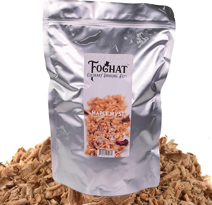 Foghat Cocktail Smoker Wood Chips - 100oz Maple Myst Shavings for Smoker, Whiskey & Drink Infuser Kit - Natural, Culinary Wood Smoking Chips for Hand held Cocktail Smoke Gun & Bourbon Drink Smokers