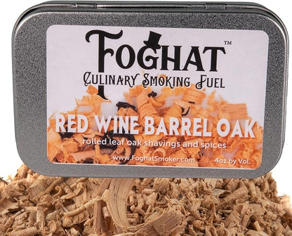 Cocktail Smoker Wood Chips - 4oz Red Wine Barrel Oak Shavings for Smoker, Whiskey & Drink Infuser Kit - Culinary Wood Smoking Chips for Hand Held Food Smoke Gun & Bourbon Drink Glass Smoker