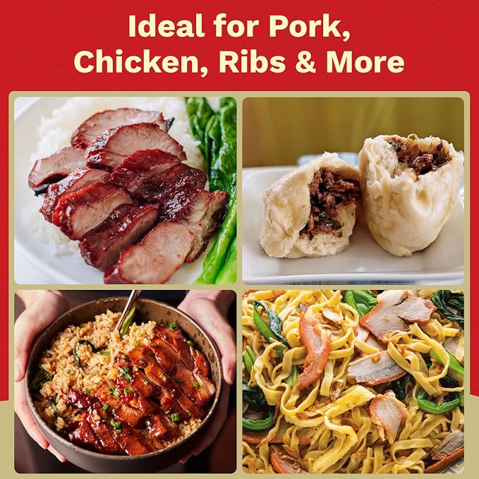 NOH Chinese Barbecue Char Siu Seasoning Mix, 2.5 oz Packet (Pack of 3) - Authentic Chinese Barbecue Seasoning for Restaurant-Style Classic Char Siu Taste - Ideal for Pork, Chicken, Ribs and More