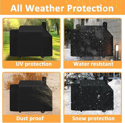 Grill Cover for Pit Boss Pro Series 1600 Wood Pellet Grill Smoker PB1600PS1 PB1600PS3 Sportsman 1600, 600D Heavy Duty Waterproof Fade Resistant Grill Cover for Pit Boss 1600